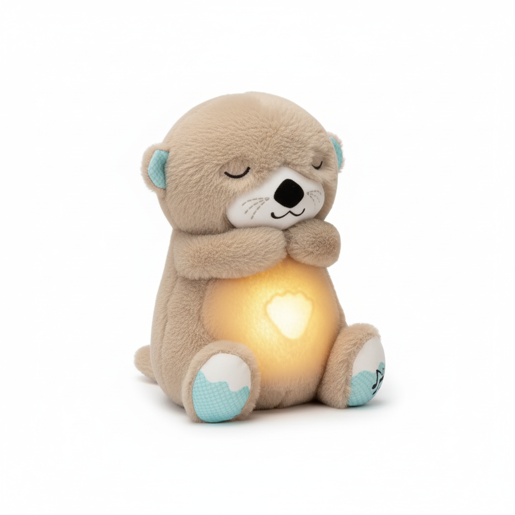 NUEVO Peluche Nutria con Respiración, Luz y Sonido