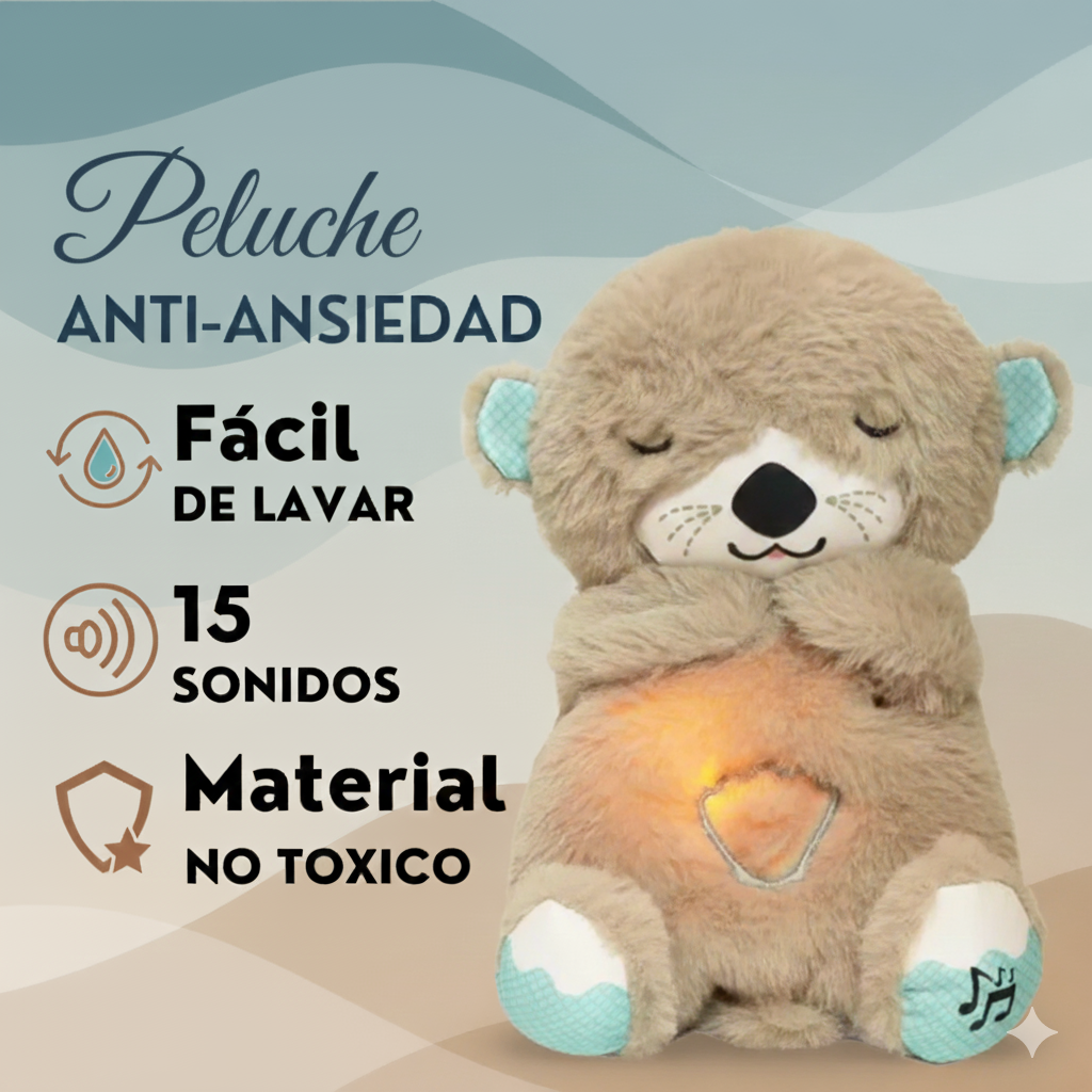 NUEVO Peluche Nutria con Respiración, Luz y Sonido