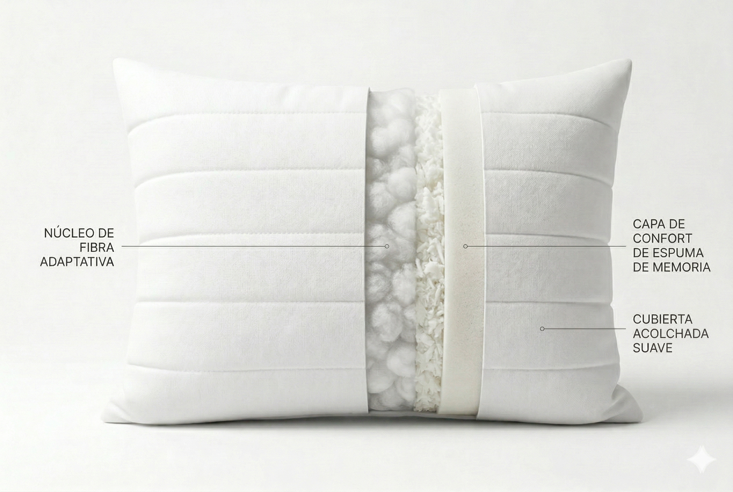 PAGA 2 LLEVA 3 - Combo Almohadas Acolchadas 40X60cm