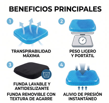 COJIN ERGOGEL PRO - Confort para tu espalda