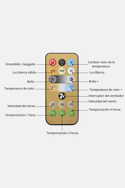 Bombillo Ventilador 2 en 1 | Luz LED + Ventilación Silenciosa con Control